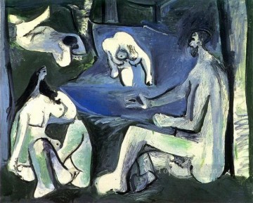 Almuerzo sobre la hierba después de Manet 7 1961 cubismo Pablo Picasso Pinturas al óleo